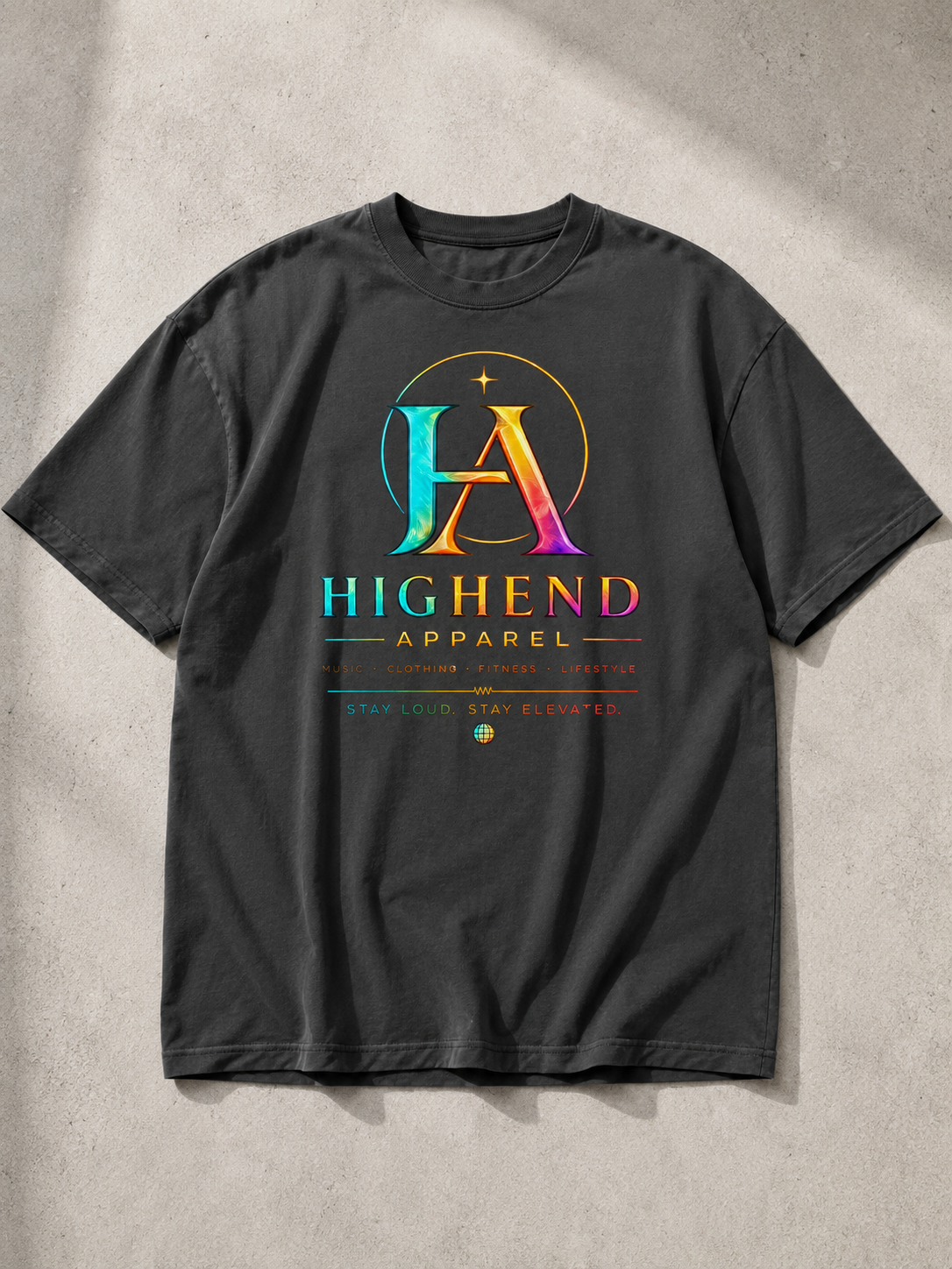 Oversized faded T-shirt Logo #1 | HIGHENDNJ