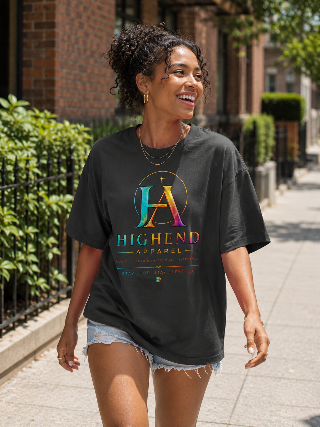 Oversized faded T-shirt Logo #1 | HIGHENDNJ