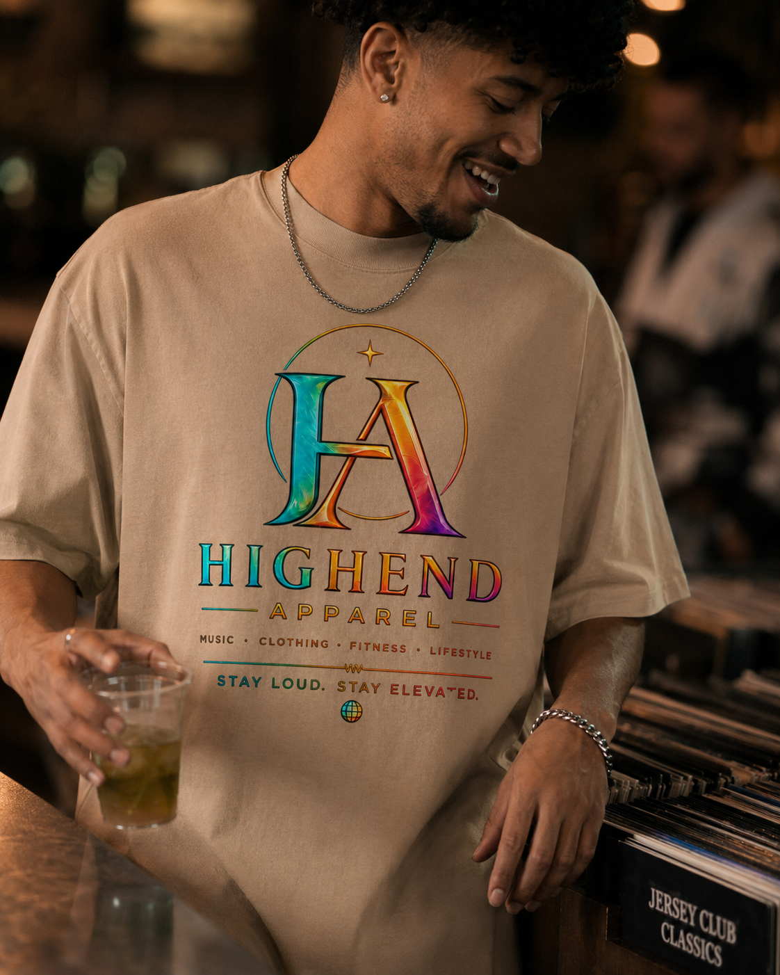 Oversized faded T-shirt Logo #1 | HIGHENDNJ