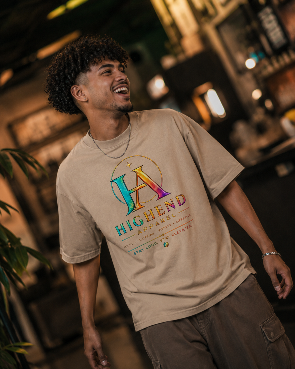 Oversized faded T-shirt Logo #1 | HIGHENDNJ