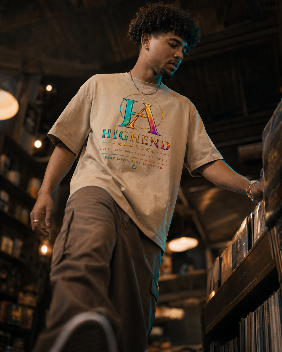 Oversized faded T-shirt Logo #1 | HIGHENDNJ