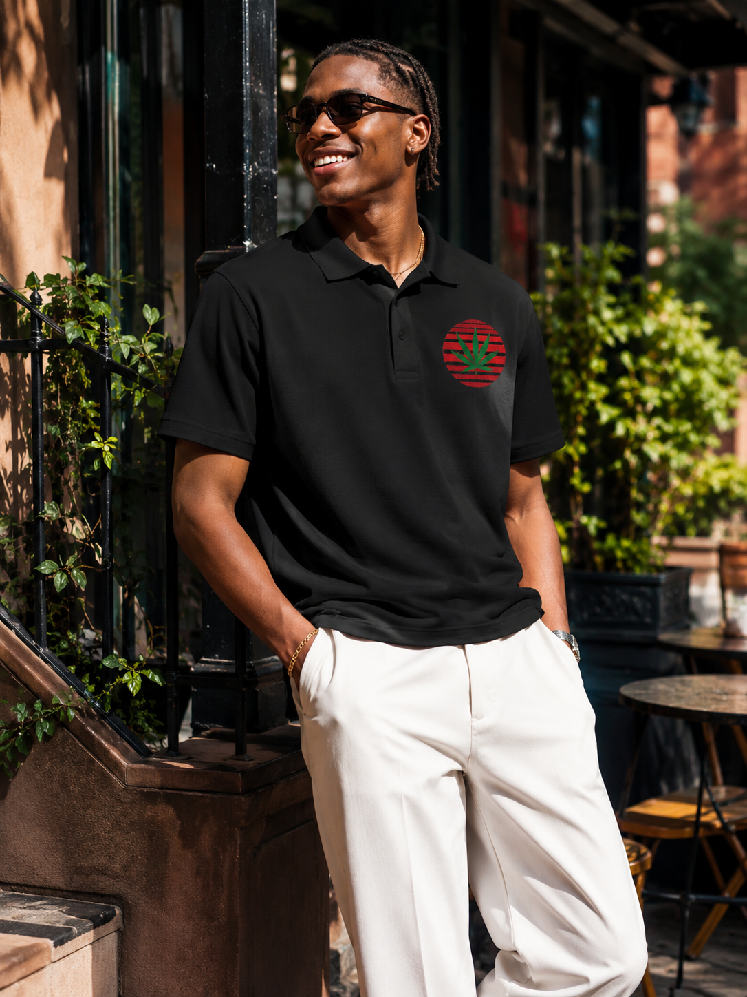 Ganja Leaf Polo | HIGHENDNJ