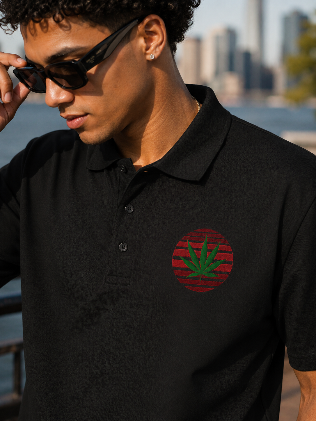 Ganja Leaf Polo | HIGHENDNJ
