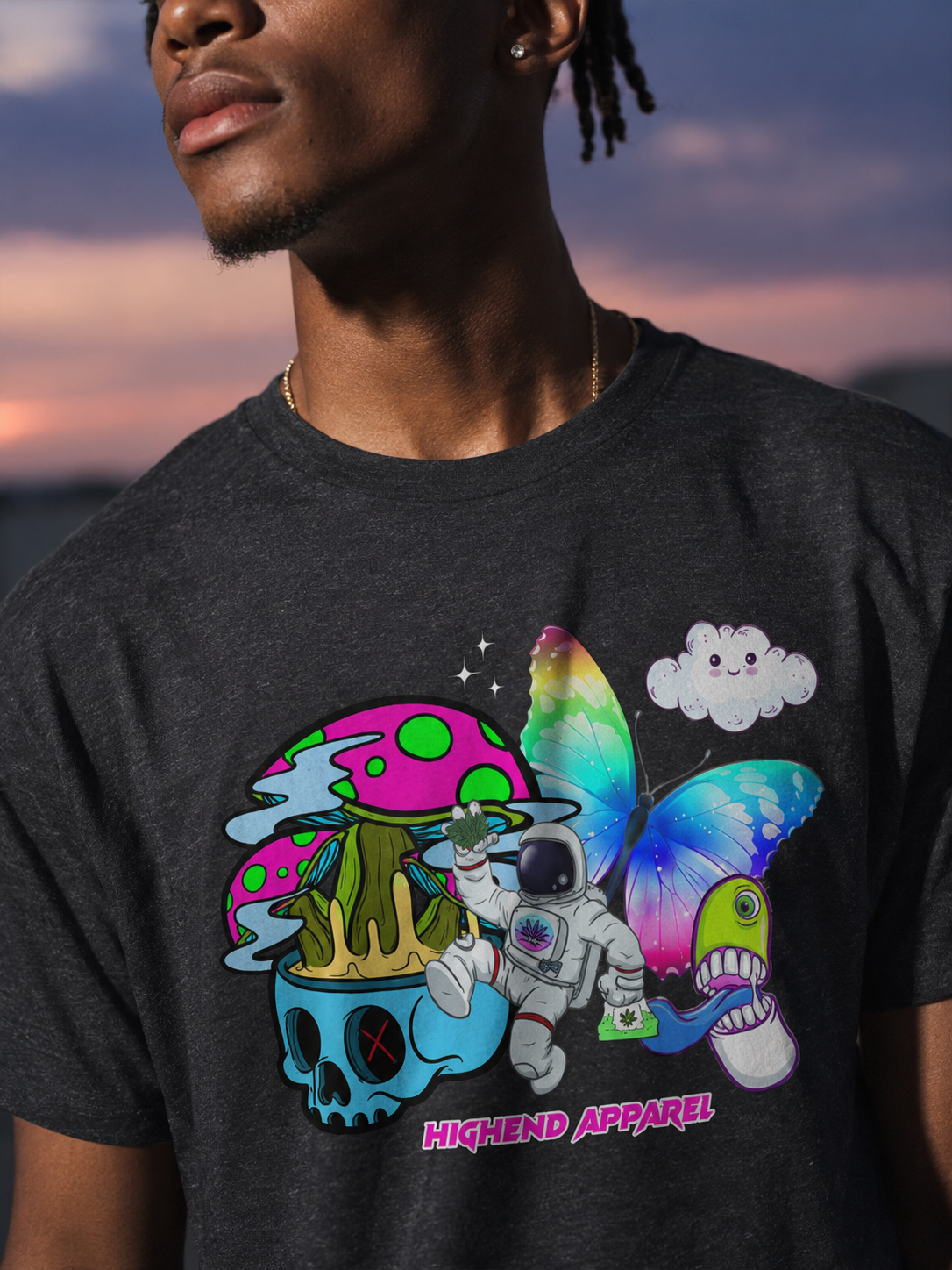 Ganja In Space TShirt | HIGHENDNJ